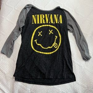 Nirvana Logo Baseball T-Shirt